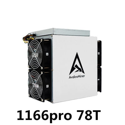 Pro 75T Avalon Bitcoin Miner ASIC 78T 3276W BTC machine d'abattage de Canaan A1166